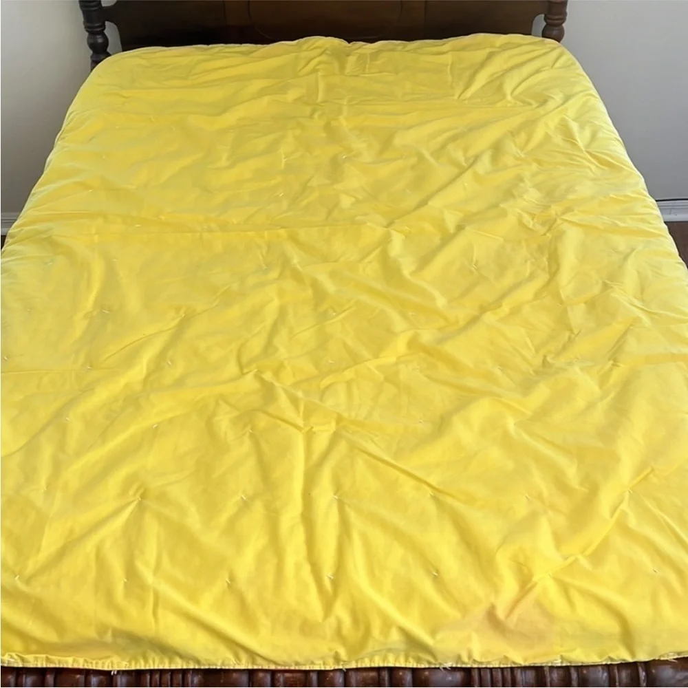 Vintage Patchwork Quilt Blanket Multi Print Throw 76” x 70”